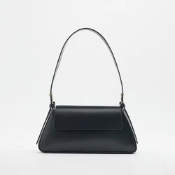 2022 New Arrival Portable Simple PU Leather Capable High Quality Fold Shoulder Bag for women 12*26*5CM
