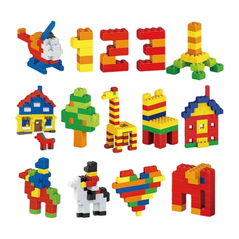 Custom Kids Educational Classic Construction Bricks Toys Kits Assembly ABS Plastic 1000PCS Building Blocks Toy Set