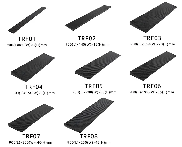 High Quality Non-Toxic  Non-smell Rubber Curb Slope Garage Threshold Ramp