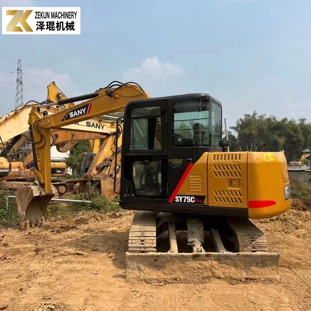 Low Price Used 7.5 Ton Sany 75C Excavator SY75C-8 SY75C PRO