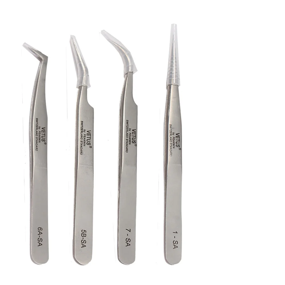 8pcs/lot Bga Tweezer VETUS Esd Antistatic Tweezers for Repair
