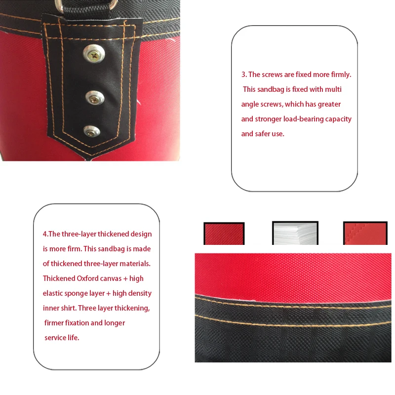 wholesale punching boxing sandbag heavy free standing punching bag unfilled punching bag stand