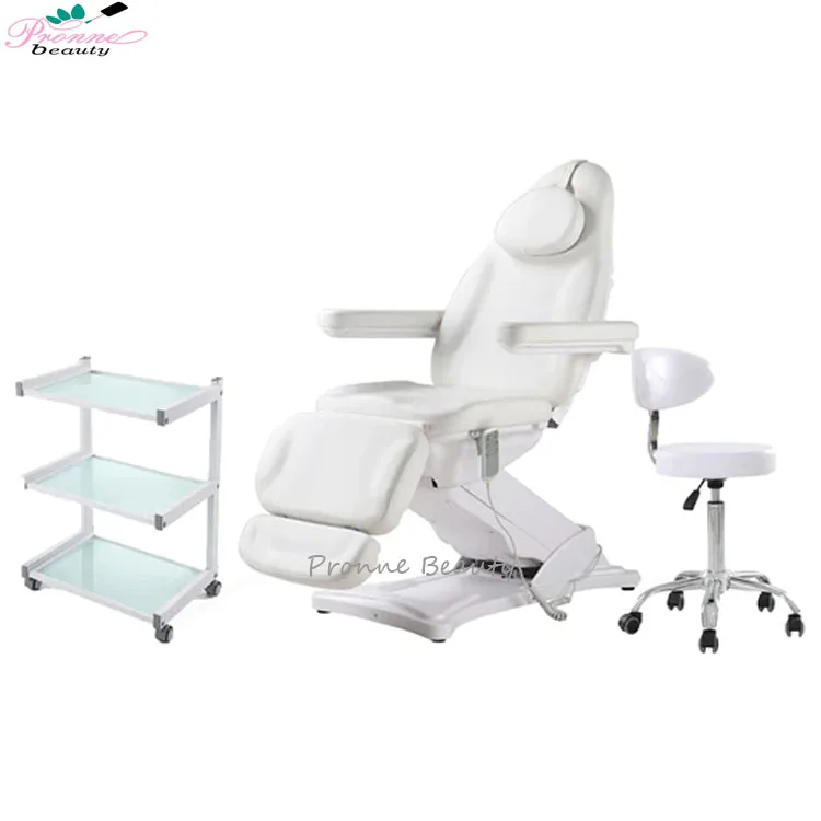 Modern luxury massage table electric facial bed adjustable white beauty bed for salon