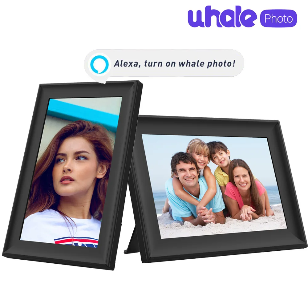 Whale Photo APP WiFi Digital Photo Frame with Alexa Smart Voice Assistant