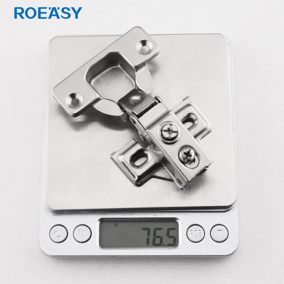 ROEASY Soft Close Short Arm Hinge 35 MM Cup Slide-On Hydraulic Hinge for Narrow Profile Cabinet