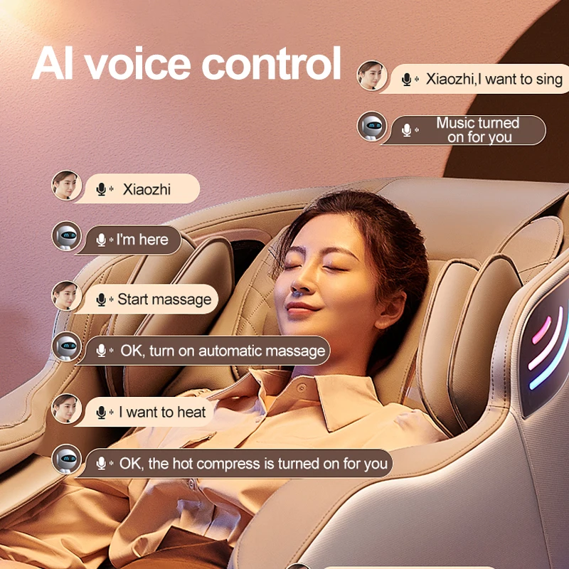 Japan Full Body Physical Therapy 4D Sofa Massage Chair Voice Control Zero Gravity luxury Massage Recliner Chair With Leg Extensi