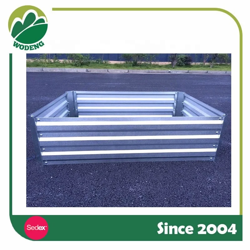 Galvanized Raised Garden Bed Roof Garden Planter Vegetables Planter Metal Raised Garden Bed