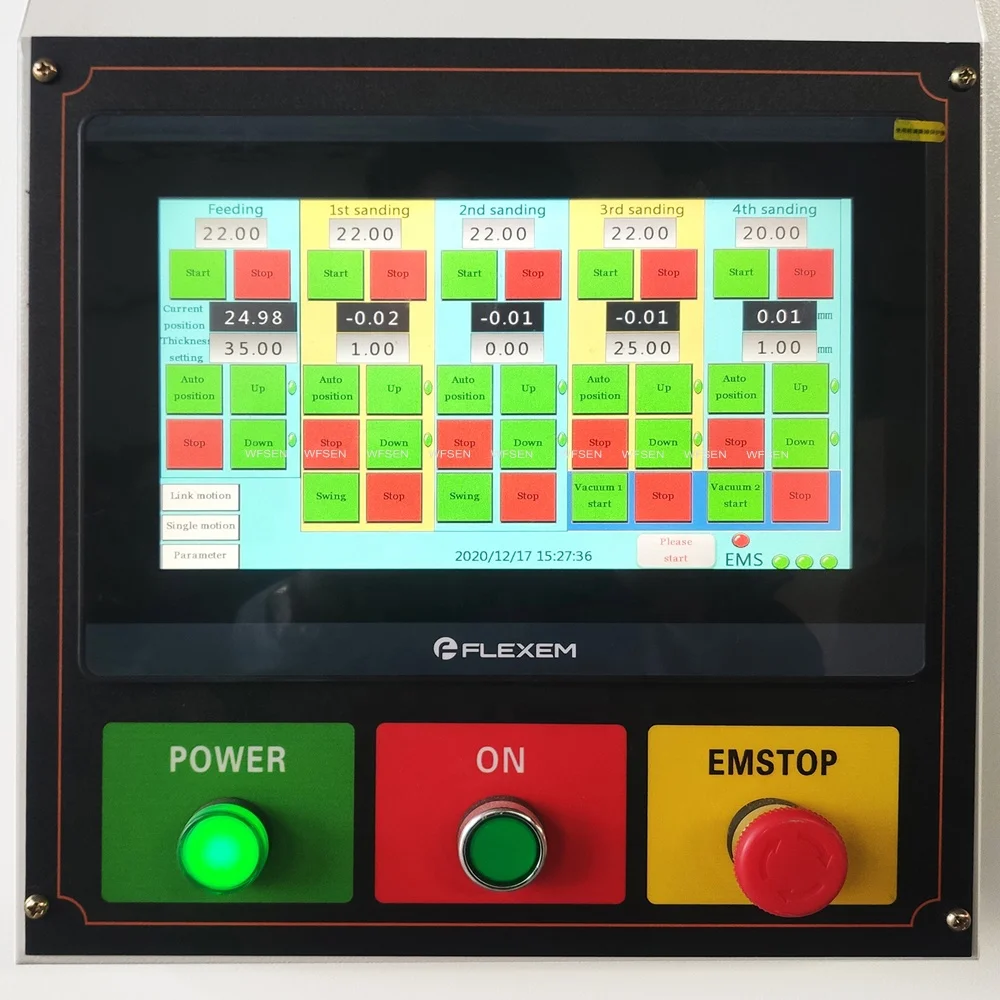 Automatic cabinet door brush drum polishing sanding sander machine for furniture