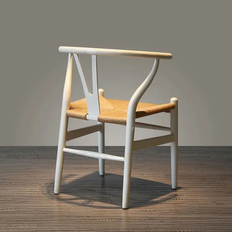 Cheap restaurant furniture white ash wood Hans Wegner Y stylish wishbone dining chair for sale