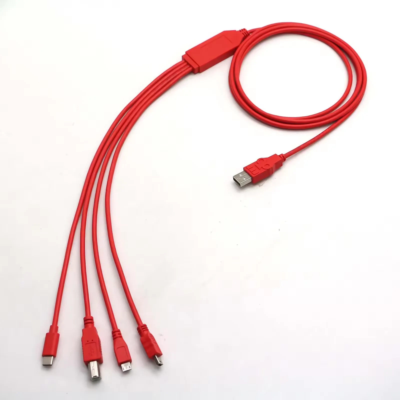 Factory Direct Sale 5 in 1 USB to Type-C USB B Micro USB Mini  Fast Charging Data Cable for phone computer printer