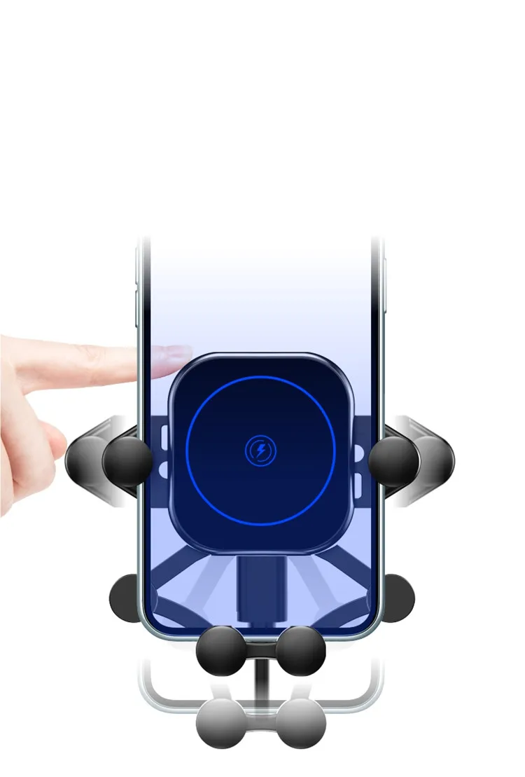 
Universal 360 degree smart gravity bracket air vent mount automatic induction car wireless charger mobile phone holder 