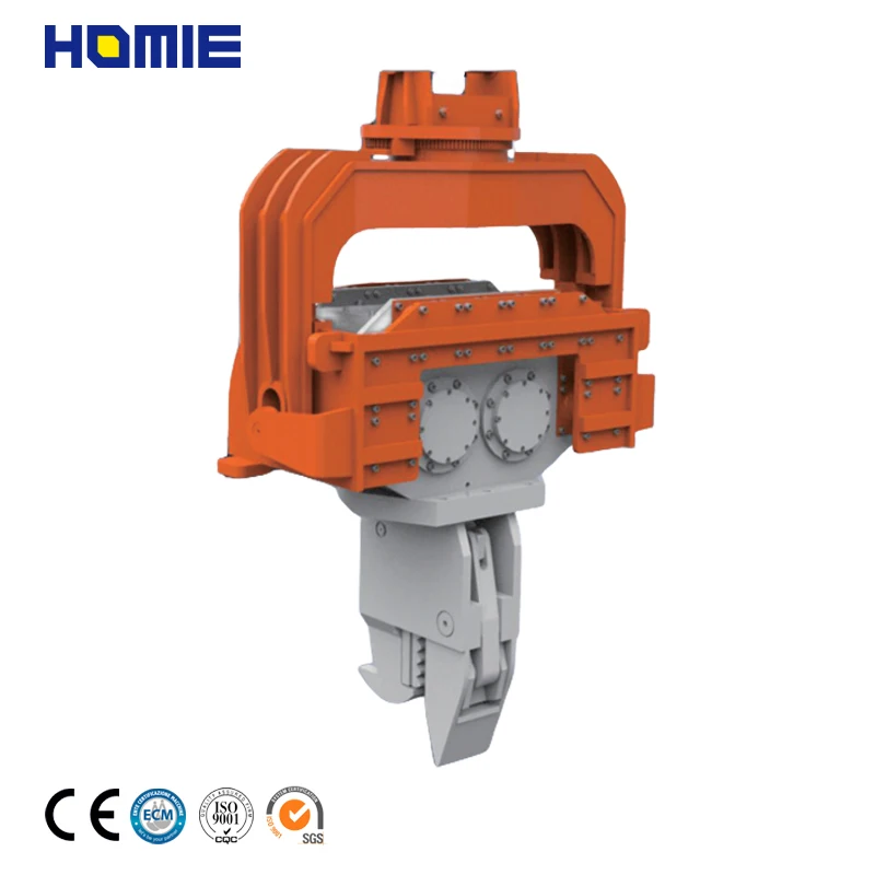 Vibro Drop Hammer Hydraulic  Vibratory Installation Mini Side Grip Pile Driver for Sale