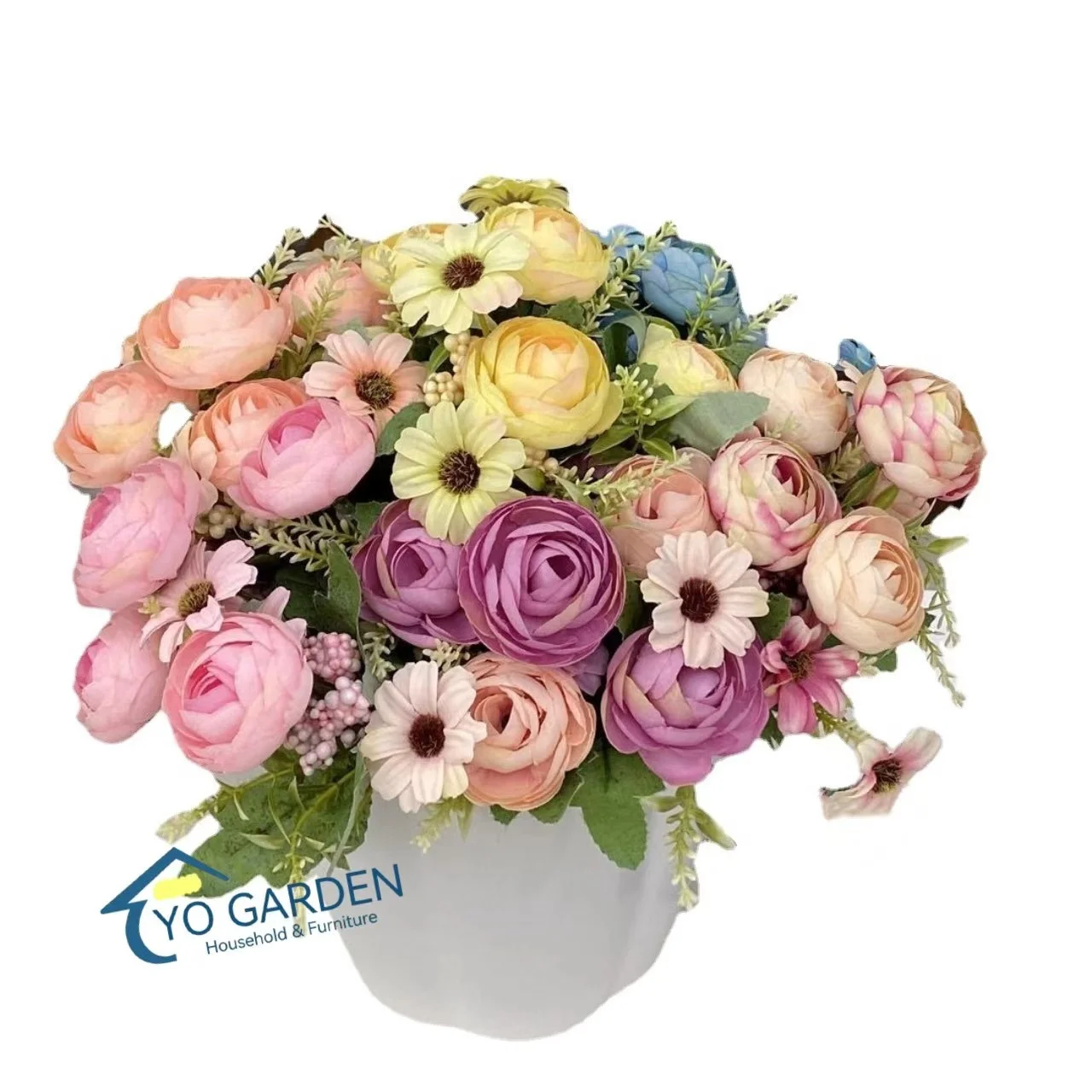 Hot Selling Artificial White Camellia Rose Flower With Real Touch For Events Decoration Wedding Home