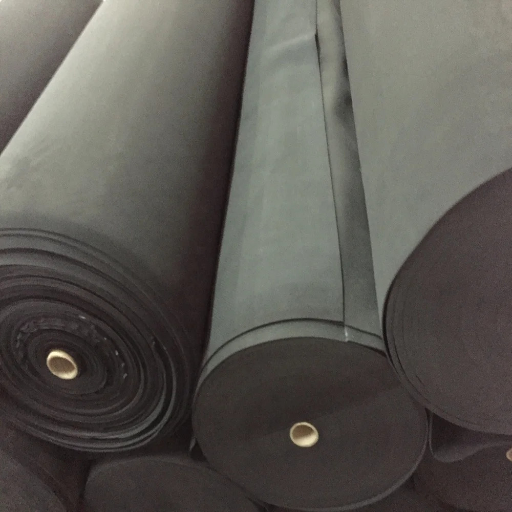 Elastic Colorful neoprene rubber sponged foam sheet roll