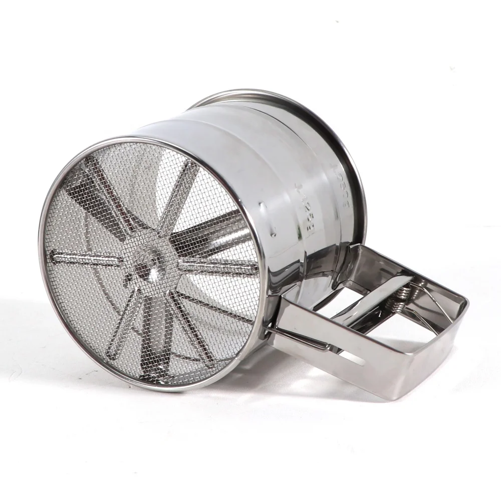 Flour Sieve Stainless Steel Shaker Sieve Cup Flour Sifter Hand Held Baking Tools Baking Strainer Sifters