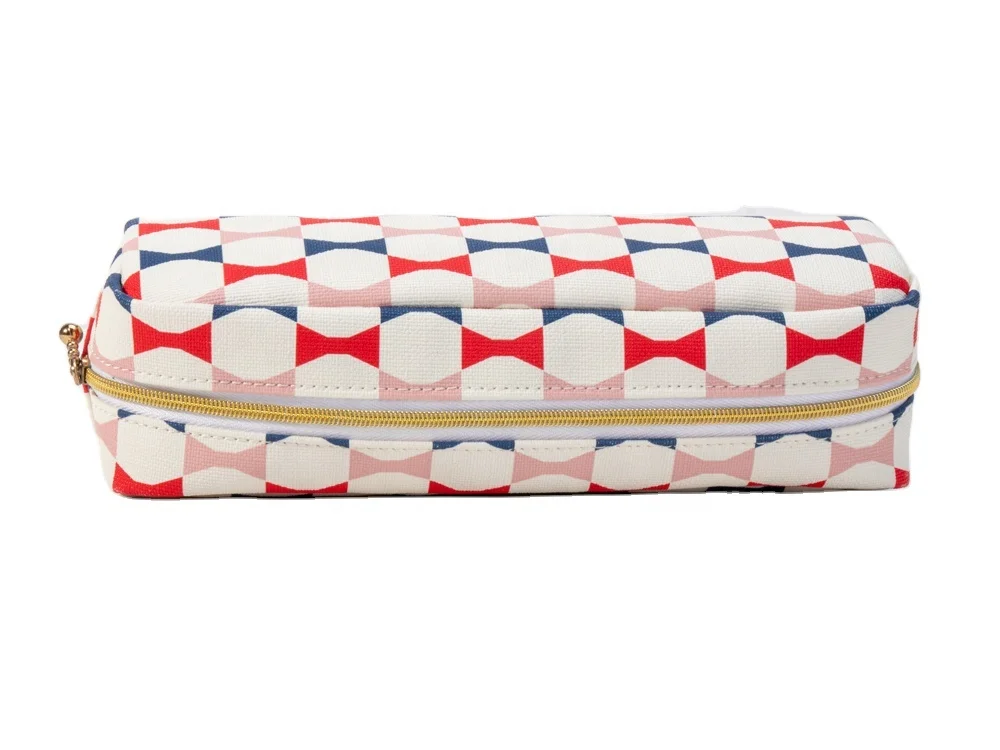 Wholesale Nylon Zipper Make Up Bag pouch case  custom logo cosmetic bag