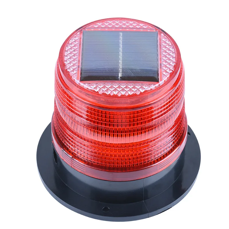 Solar Flashing Traffic Signal Beacon warning Lamp magnetic flash Traffic And Road Beacon Car Roof Light