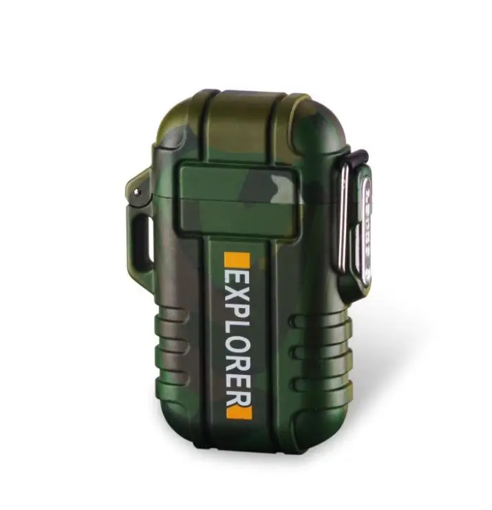 USB Rechargeable Waterproof Dual Arc Electric Lighter Outdoor c