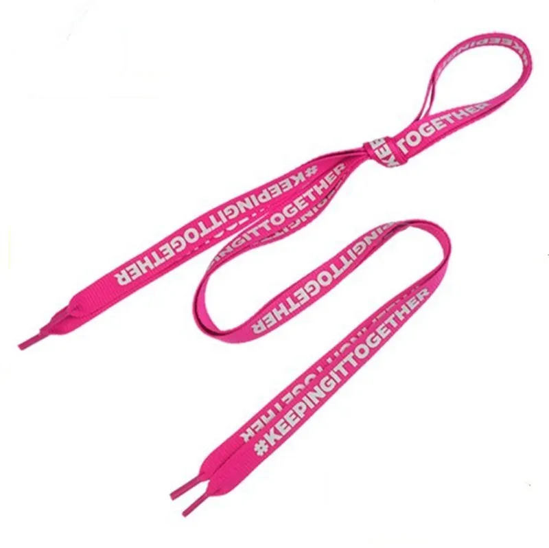 Flat Print Brand Logo Shoelaces Personalized Silk-screen Shoe laces Reflective Print Logo Custom Engraved Logo