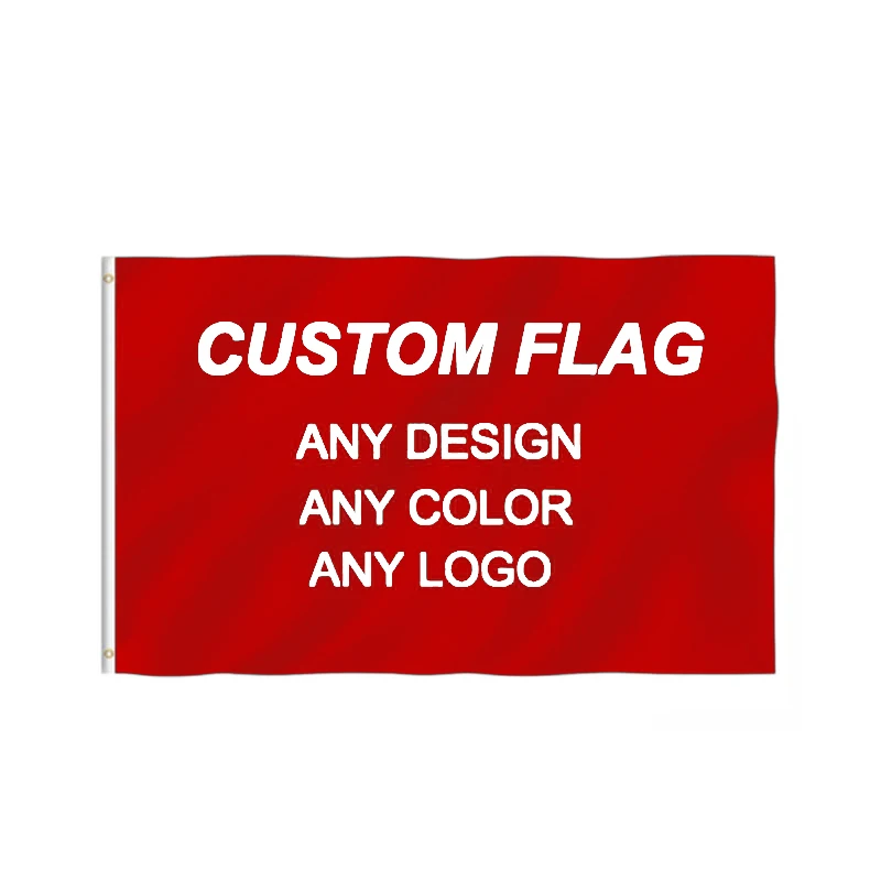 Popular Advertising Promotion Activity Double Sided Printed 3x5ft Polyester Flags With Logo Custom Print