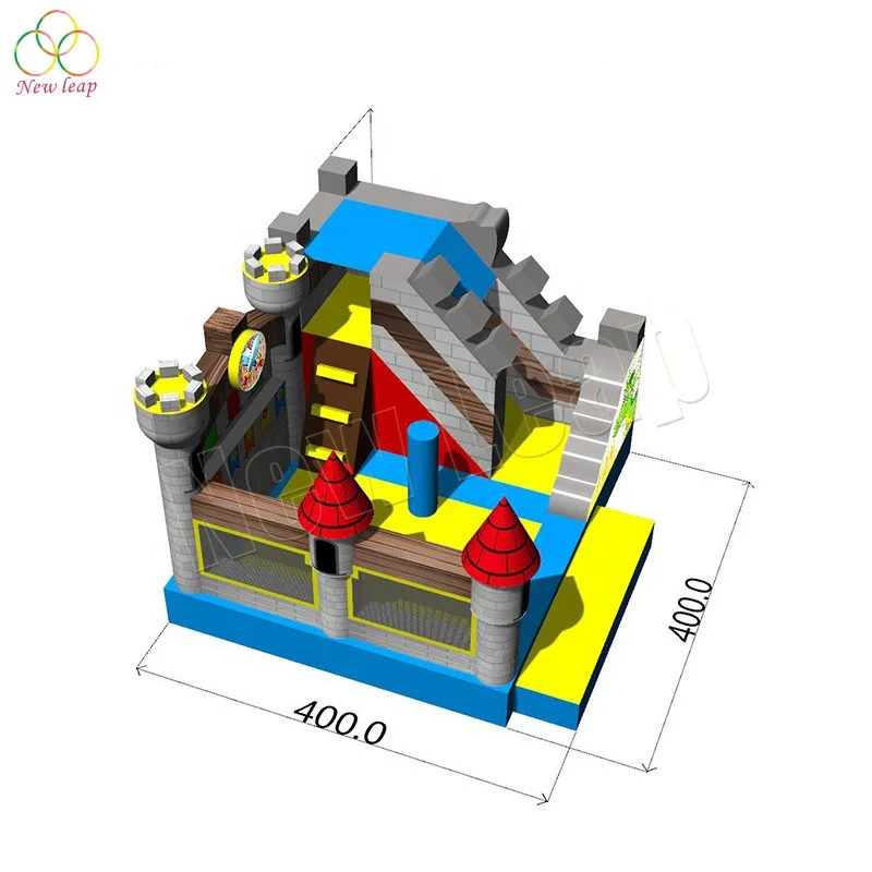 brave knight dragon jumping bouncy castle slide combo hire