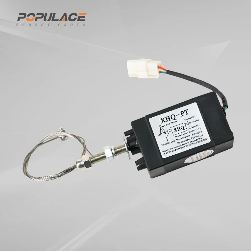 12vdc xhq-pt 24vdc with wire steel cover diesel engine stop electromagnetic valve solenoid valve magnetic valve xhq-pt 12v
