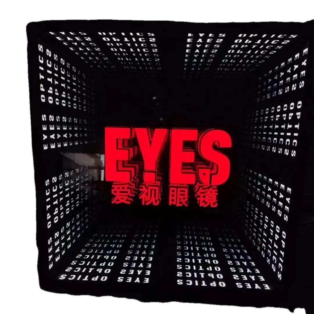 Factory Direct Sales Led Mirror Neon Sign 3d Infinity Mirror Led Infinity Mirror