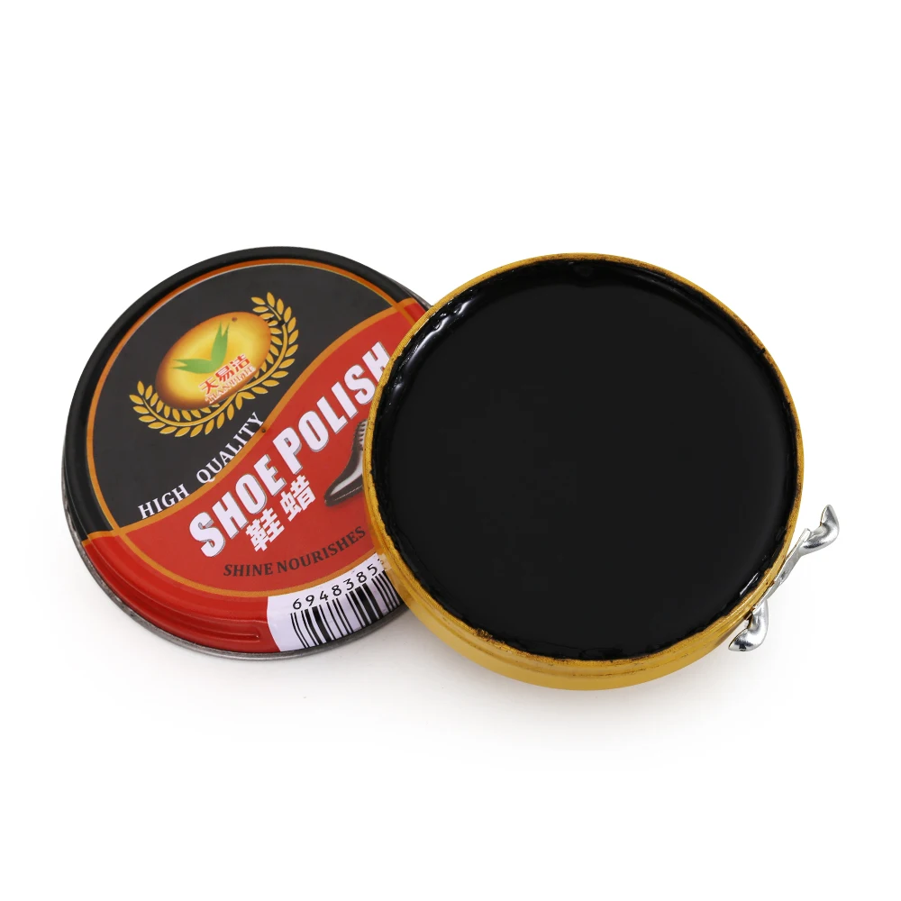 
Hot sale black leather shoes care coloring shoe polish carnauba wax shoe care product 