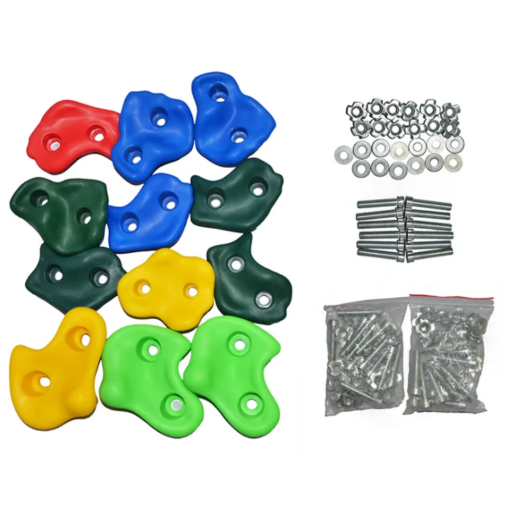 Factory price  Tree Climbing Holds Climbing Rocks Climbing stone with Ratchet Straps for Outdoor