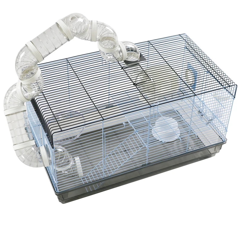 2023 Hot sell easy to carry handy hamster cage with tube