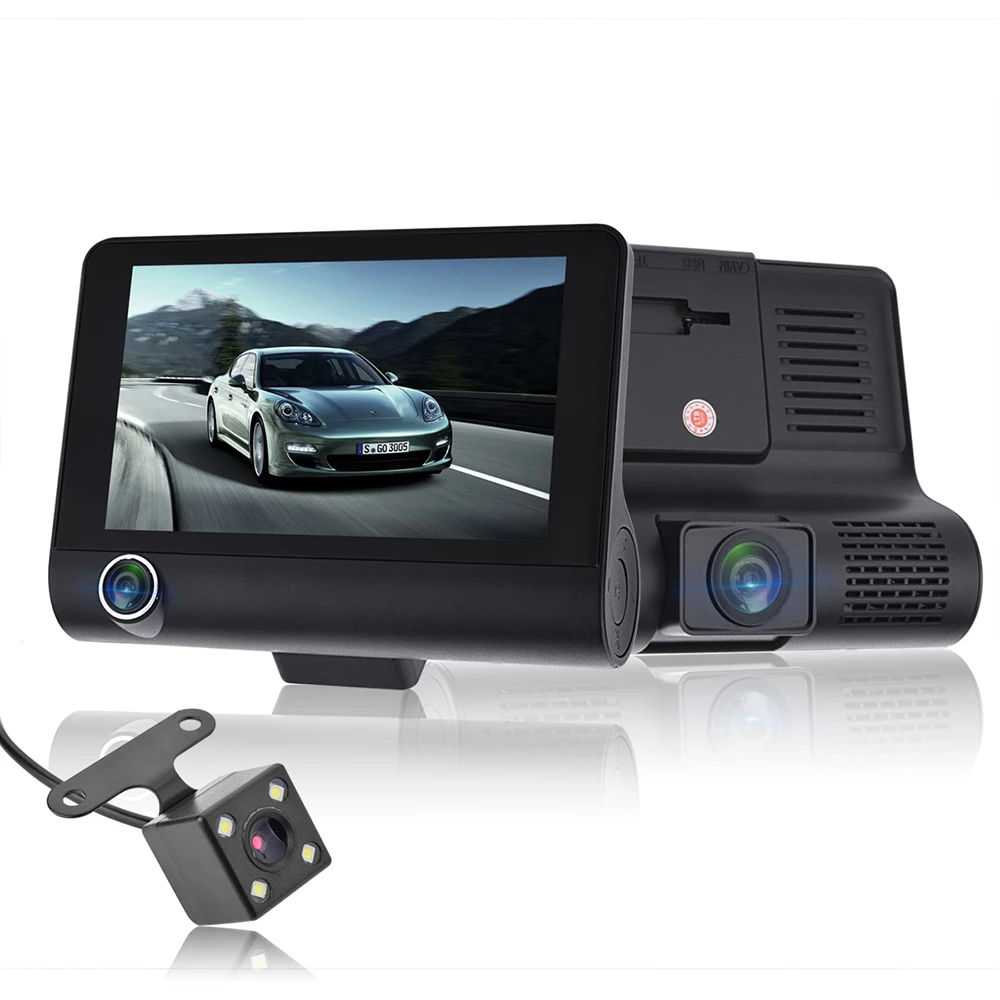 3 In 1HD 1080P Dash Cam 3 Camera English Voice Control 70mai Car DVR With Rearview Cameras