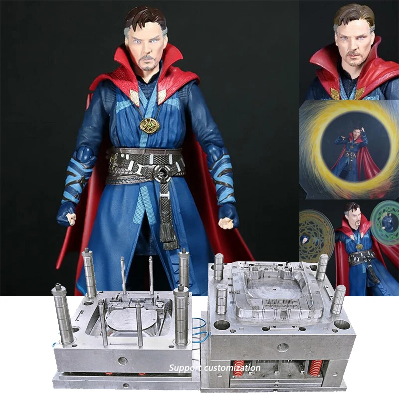 OEM Movie Character PVC Action Figure Toy Doctor Strange Moulds Industrial Plastic Pallet Bottle Injection Design Plastic