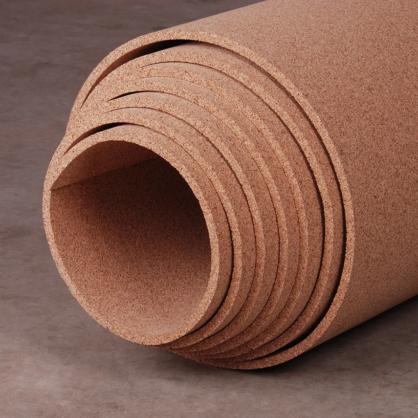 Professional manufacturer wholesale natural cork underlayment 1/8',1/4 ',1/2'  cork  roll for hardwood floor SPC floor