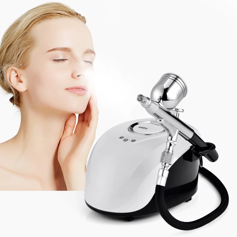 High Pressure Water Oxygen Injector Beauty Salon Barber Tattoo Cake Nail Compressor Airbrush Portable SPA Nano Facial Spray Gun