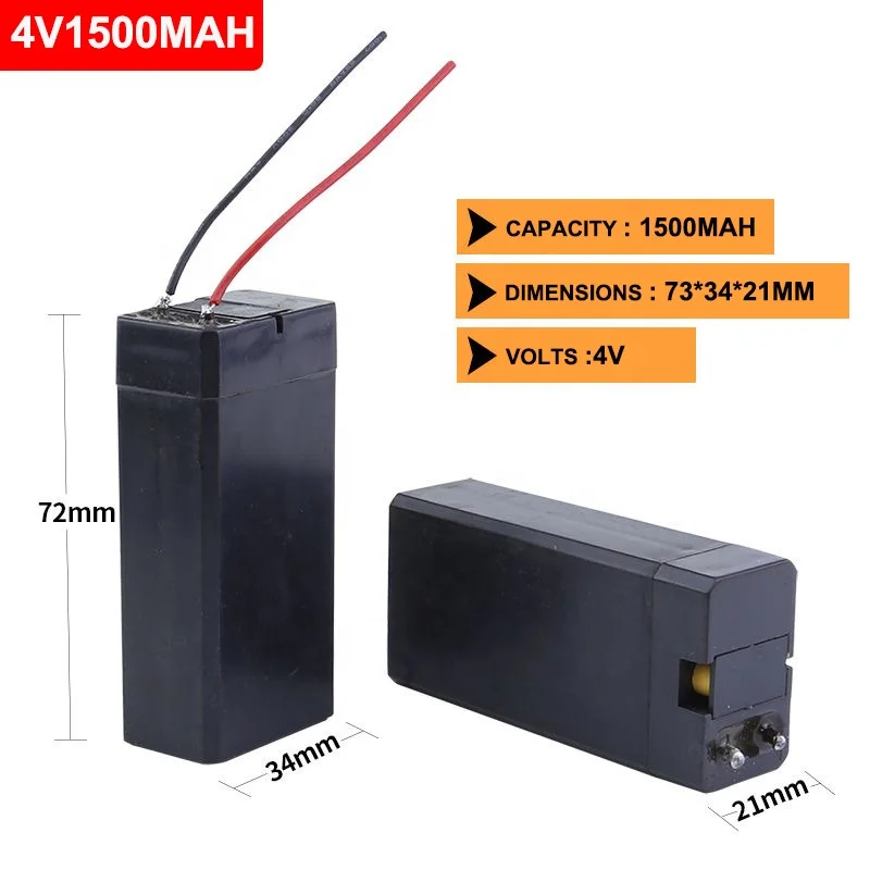 mini ups 4v 600mah 800mah 1000mah 2000mah 3000mah 4000mah sealed rechargeable lead acid battery for mosquito bat torch light