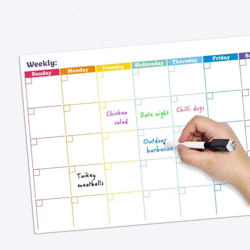 Kids Reward Chore Chart And Weekly Planner Dry Erase Magnetic Monthly Calendar Fridge Magnetic Calendar