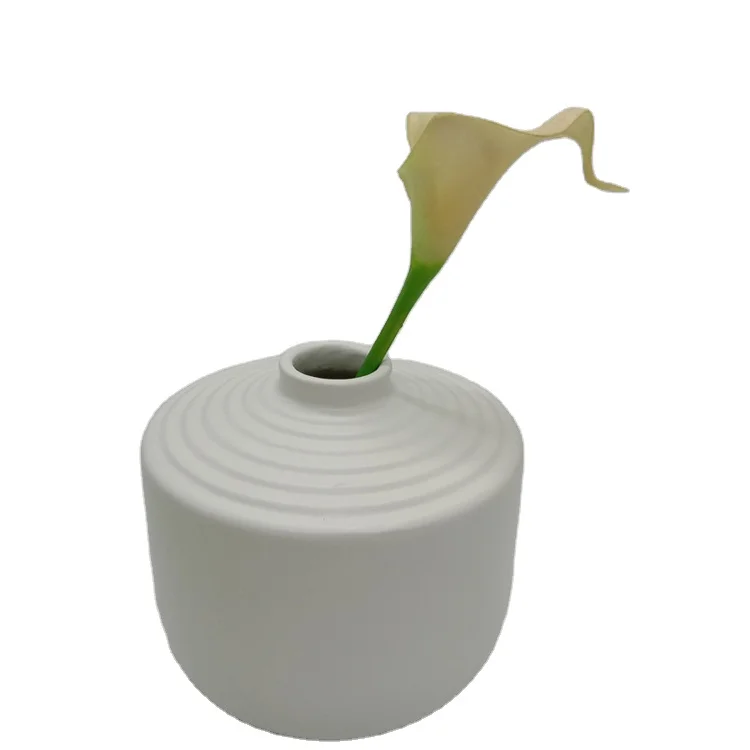 
Ceramic Vase Porcelain for Living Room Decoration 2021 New Design White Gold Table Flower Vase Tabletop Vase Modern All-season 
