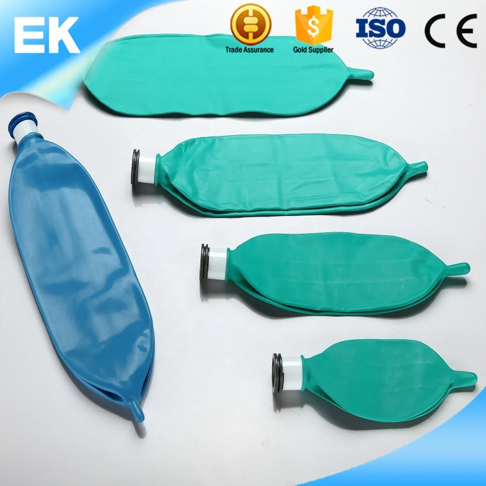 
Green Color 0.5L/1.0L/2.0L/3.0L Latex Free Breathing Bag 