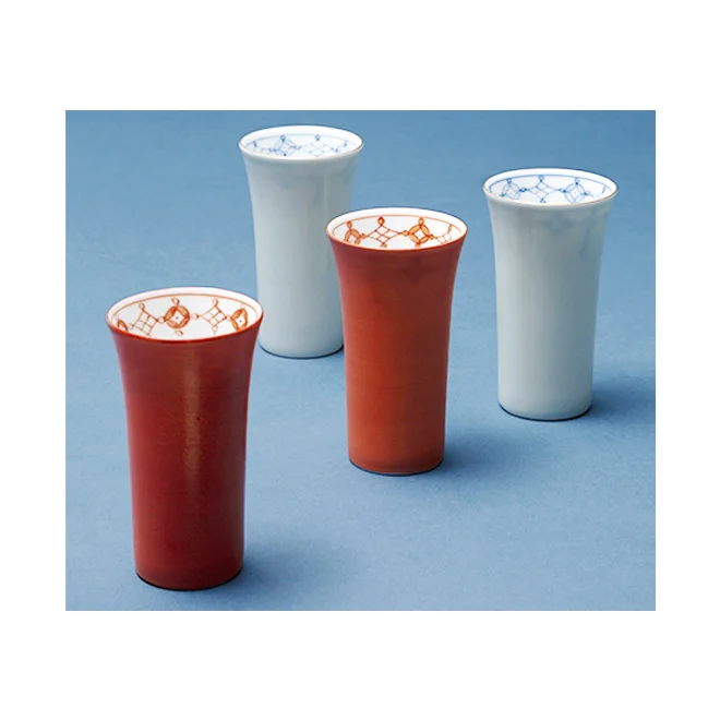 Modern Arita Porcelain Color Sets Party Bourbon Big Red Cups
