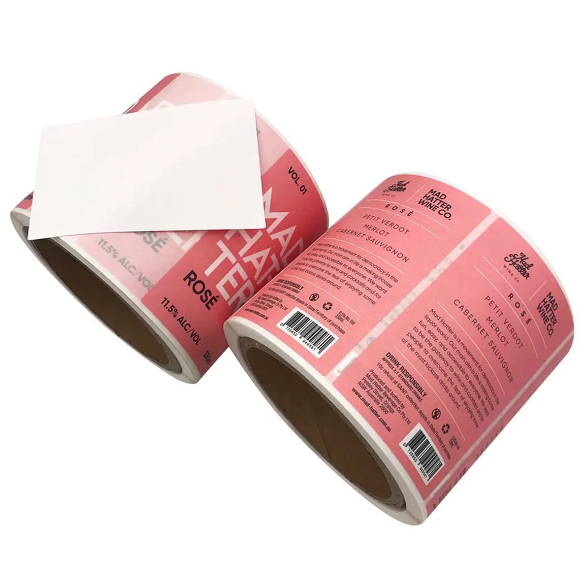 Custom 2022 Self Adhesive Waterproof Vinyl Label Sticker Wine Beer Bottle Label Whiskey Label