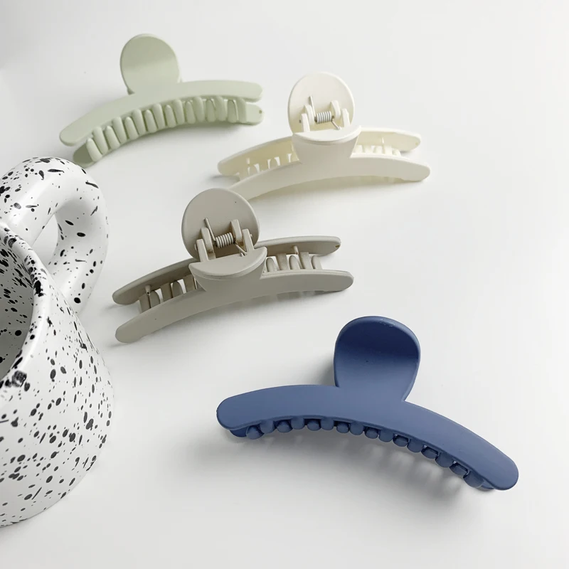 Vershal C1-48 сплошной цвет супер большой изгиб зажим для волос в минималистском стиле Grace женские аксессуары для волос для женщин