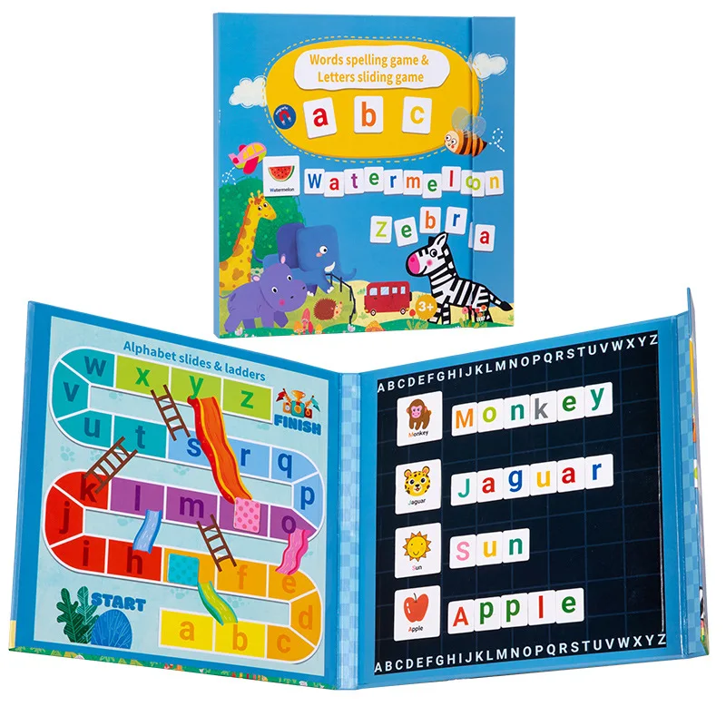 Children magnetic book number letter cognitive learning toy baby mathematics intelligence development toys