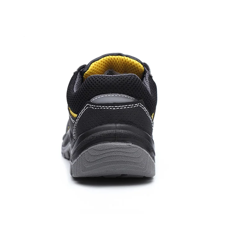 Microfiber light weight industrial steel toe safety shoes wear resistant breathable sports brand safety shoes for men