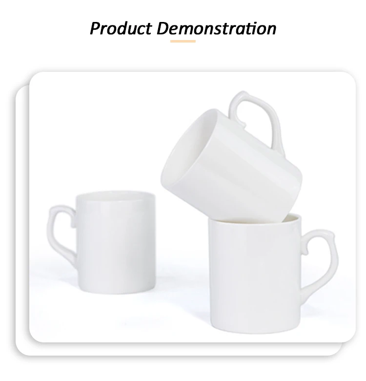 Customized blank sublimation bone china mags wholesale logo 340ml glossy cheap sublimation mugs