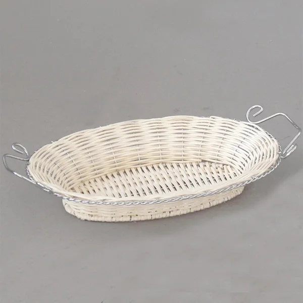 Овальная корзина подарка ротанга, bakset хлеба ротанга