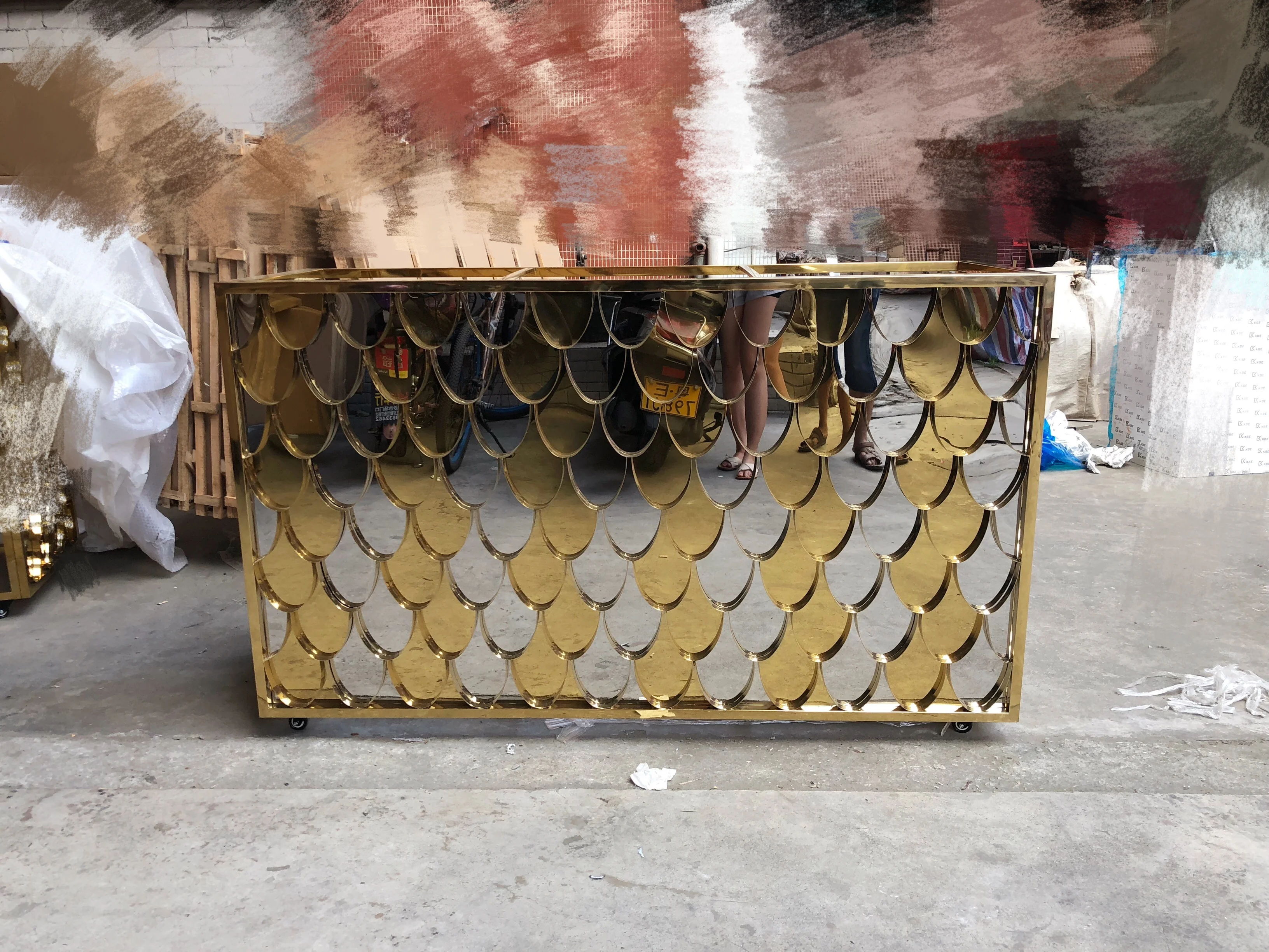 customized new product golden supplier event bar modern mobile cocktail wedding station portable bar