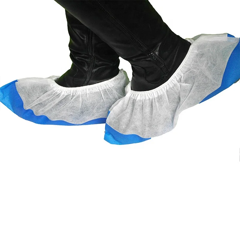 High quality disposable waterproof CPE+PP shoe covers disposable medical shoe cover