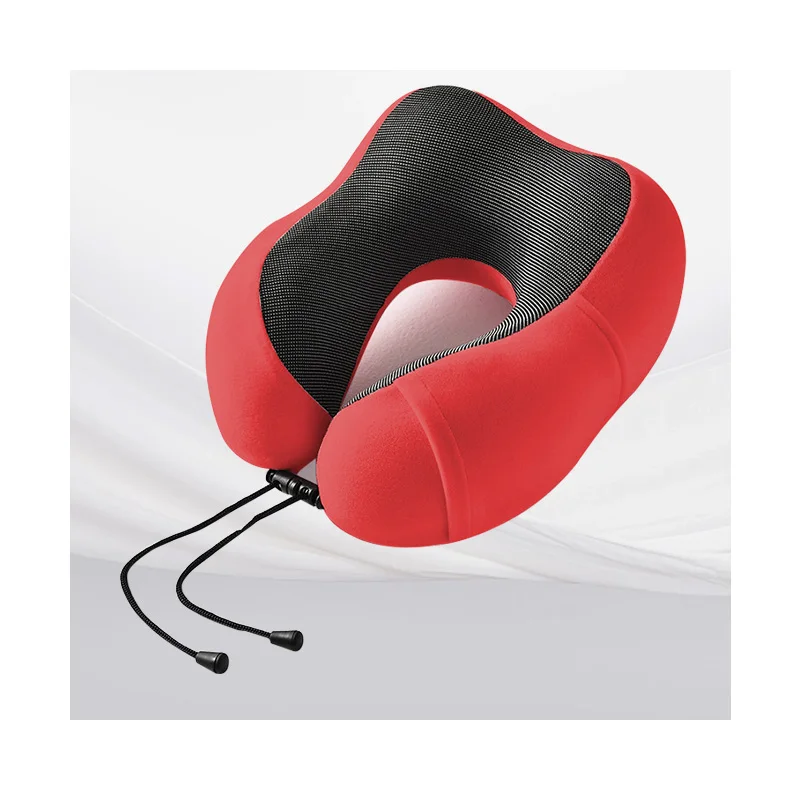 Removable Cover 100% pure memory foam neck pillow comfortable machine washable breathable pillowcase U-shaped travel pillow