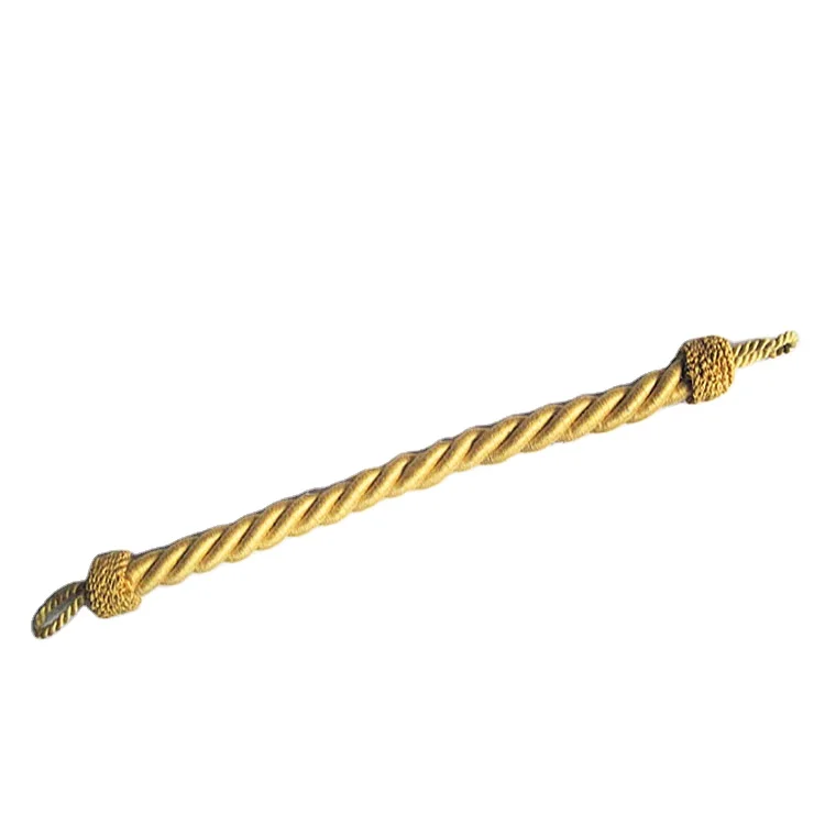 Decorative gold curtain rope TIEBACK and tassels cord curtain tie back  HOOK