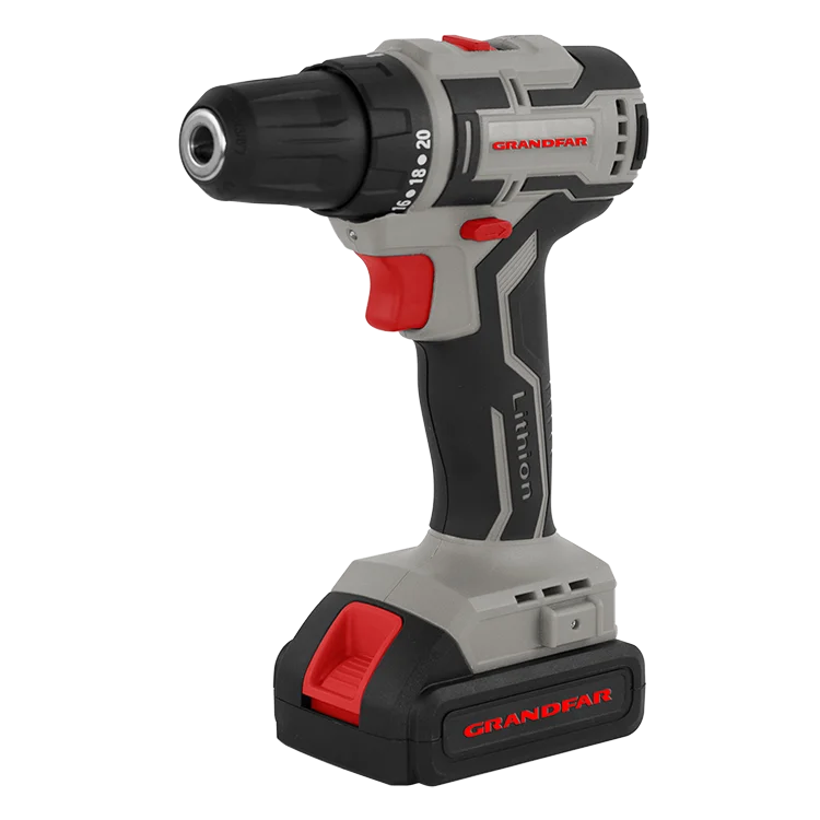 China made small portable variable speed double speed rechargeable electric drill cordless electric drill